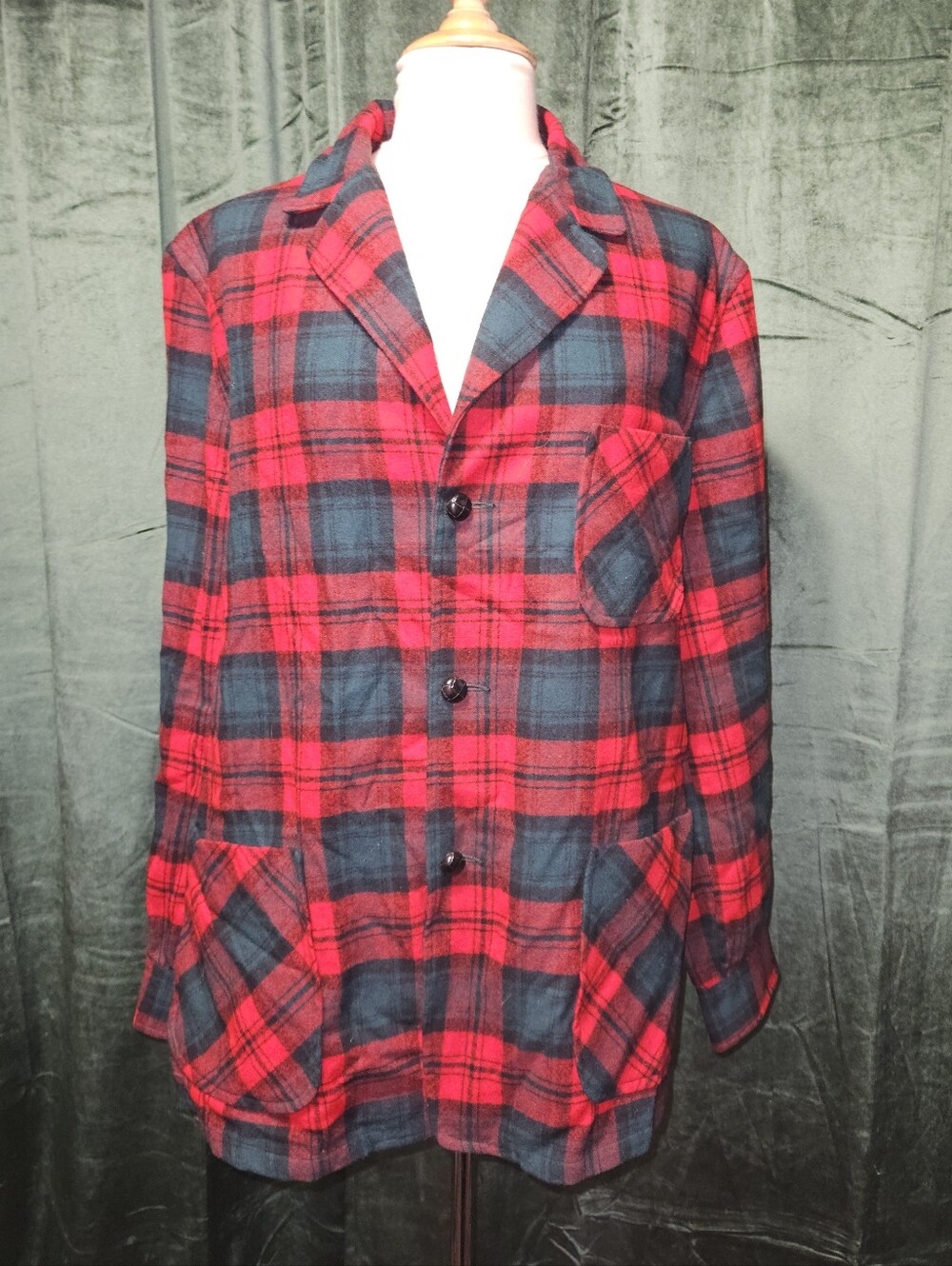 Vintage 50s-60s Pendleton Wool Plaid Blazer